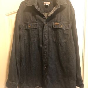 Carhartt Large Tall Jean button down shirt NWOT